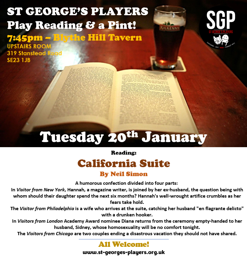 California Suite Play Reading